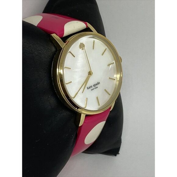 Kate Spade New York 0224 Women Pink Leather Analog Dial Quartz Wrist Watch MP591 - Picture 5 of 12
